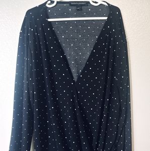 Banana Republic | Polka Dot Wrap Effect Shirt